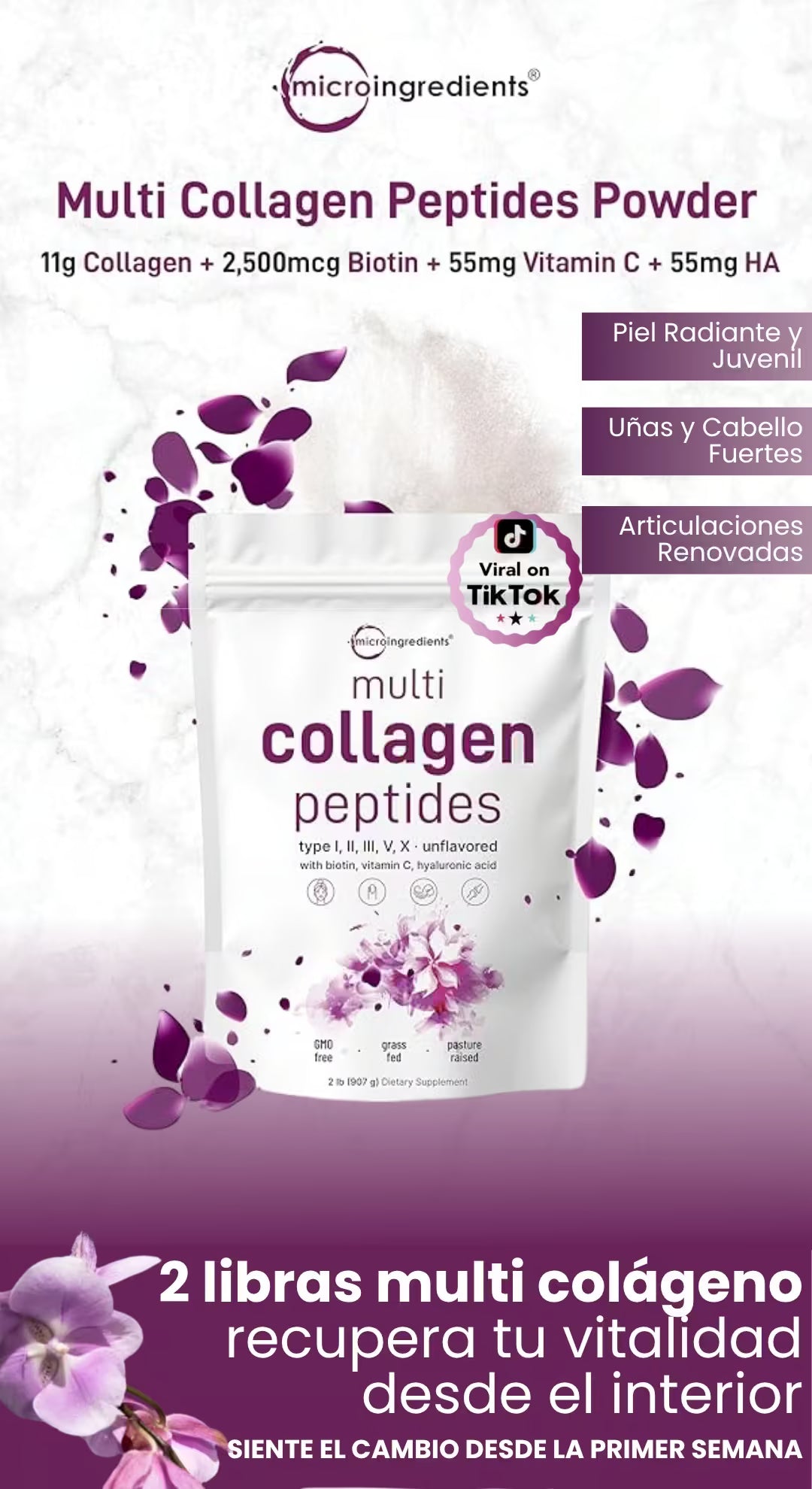 🔥2 LIBRAS DE MULTI-COLÁGENO 8 EN 1🔥 DIRECTO A TU PIEL, CABELLO, UÑAS Y ARTICULACIONES, REPARA TU CUERPO Y RESTAURA TU BELLEZA