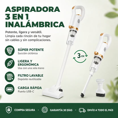 Aspiradora 3 en 1 para Cada Rincón de tu Hogar