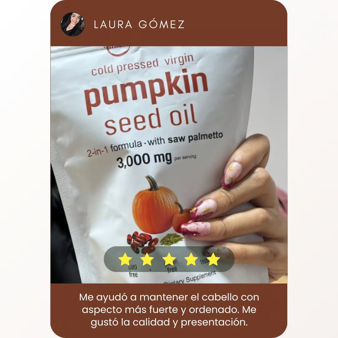 ACEITE DE SEMILLAS DE CALABAZA | RECUPERA TU SALUD CAPILAR HOY