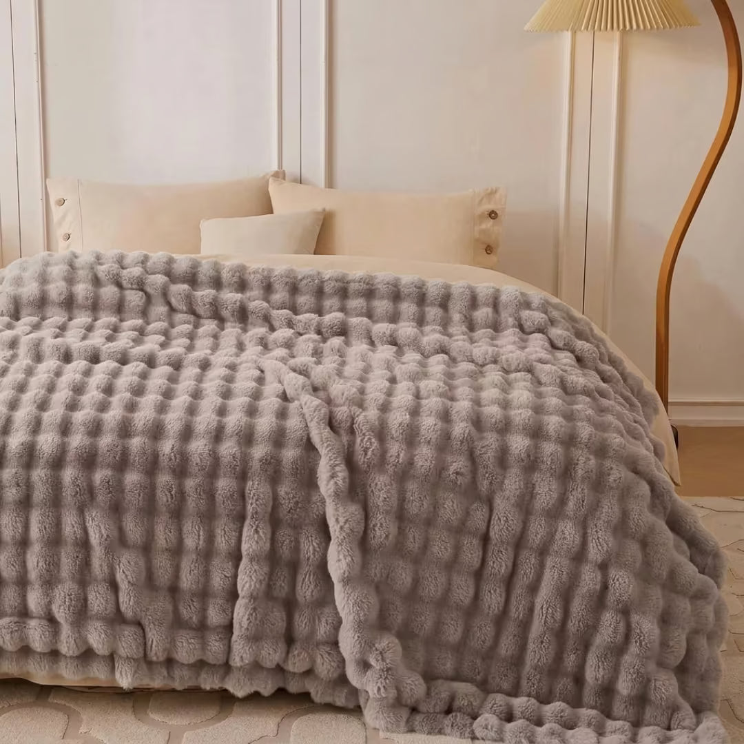 Cobanas™ | Cobija Piel de Conejo King Size - 200x220 cm