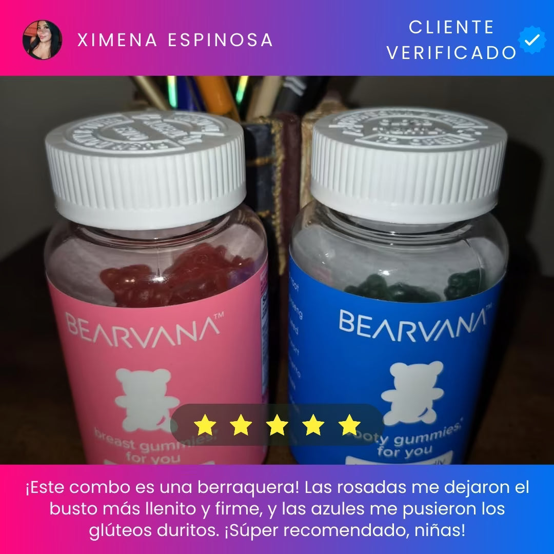 COMBO GOMAS BEARVANA: BUSTO + GLÚTEO